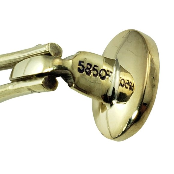 Vintage 14 Karat Yellow Gold and Mother of Pearl Buttons #10248 - Picture 6 of 6